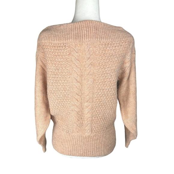 Sleeping on‎ Snow Anthropologie Cable Off Shoulder Sweater XS - Picture 3 of 6